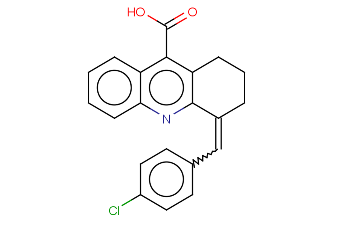 4-[(4-chlorophenyl)methylidene]-1,2,3,4-tetrahydroacridine-9-carboxylic acid
