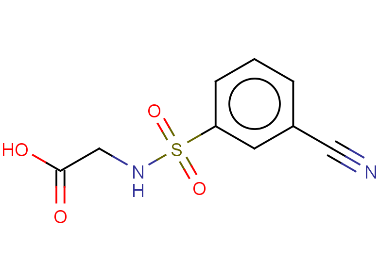 2-(3-cyanobenzenesulfonamido)acetic acid
