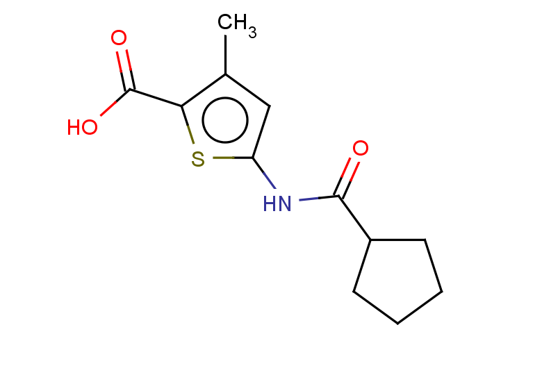 5-cyclopentaneamido-3-methylthiophene-2-carboxylic acid