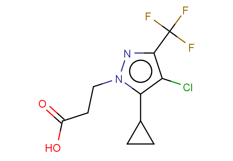 3-[4-chloro-5-cyclopropyl-3-(trifluoromethyl)-1H-pyrazol-1-yl]propanoic acid