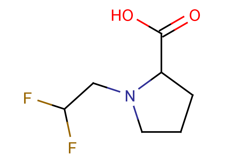 1-(2,2-difluoroethyl)pyrrolidine-2-carboxylic acid