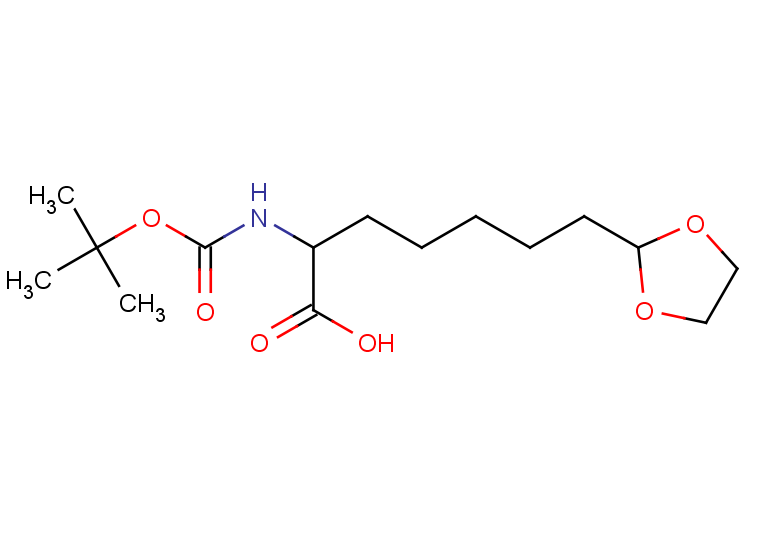 2-{[(tert-butoxy)carbonyl]amino}-7-(1,3-dioxolan-2-yl)heptanoic acid