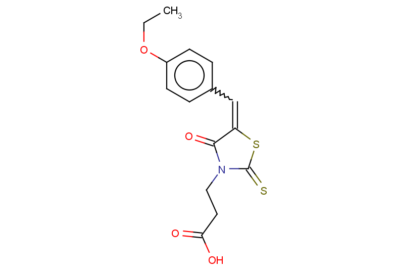 3-{5-[(4-ethoxyphenyl)methylidene]-4-oxo-2-sulfanylidene-1,3-thiazolidin-3-yl}propanoic acid