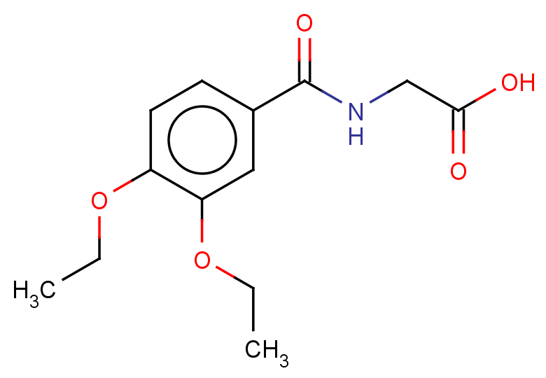 2-[(3,4-diethoxyphenyl)formamido]acetic acid
