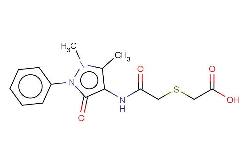 2-({[(1,5-dimethyl-3-oxo-2-phenyl-2,3-dihydro-1H-pyrazol-4-yl)carbamoyl]methyl}sulfanyl)acetic acid