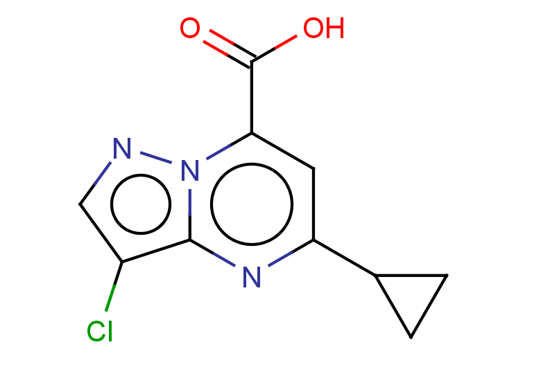 3-chloro-5-cyclopropylpyrazolo[1,5-a]pyrimidine-7-carboxylic acid