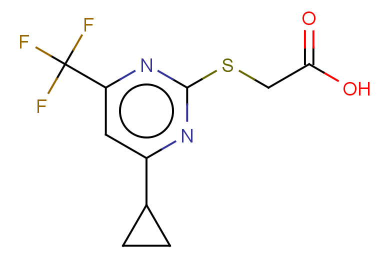 2-{[4-cyclopropyl-6-(trifluoromethyl)pyrimidin-2-yl]sulfanyl}acetic acid