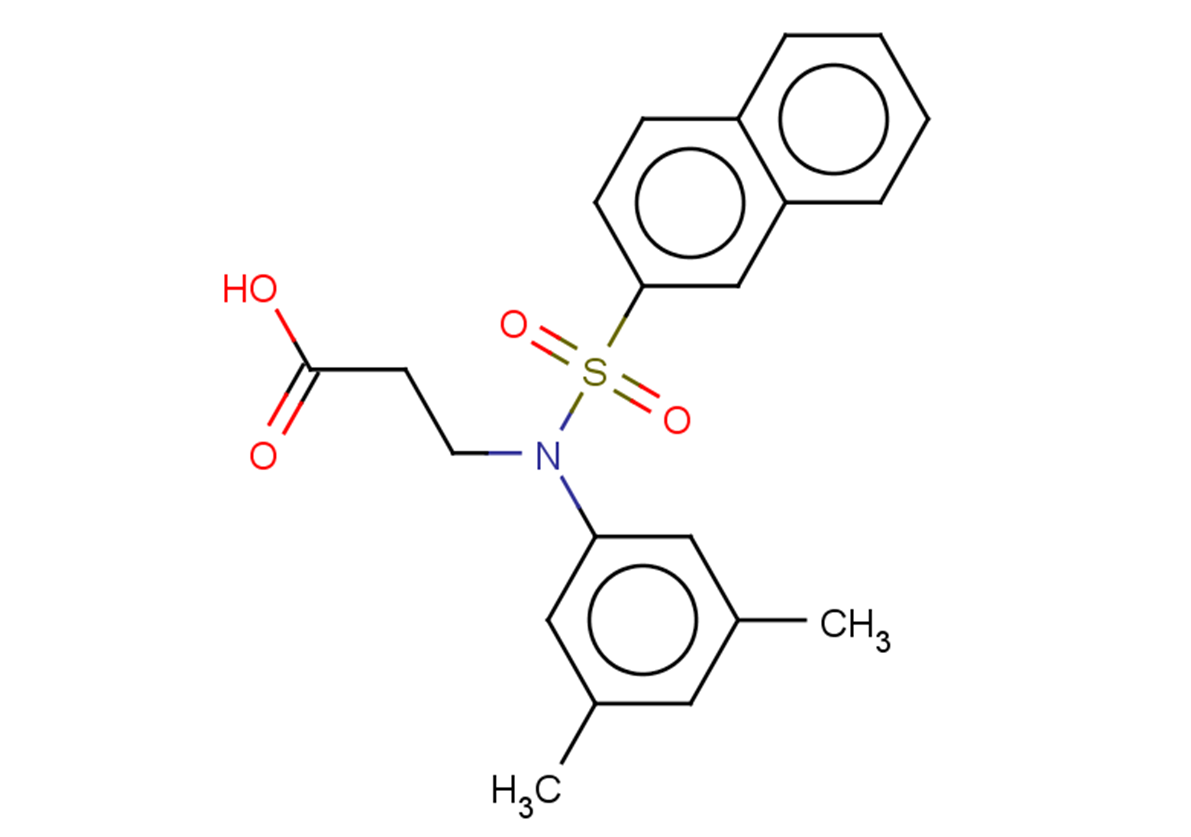 3-[N-(3,5-dimethylphenyl)naphthalene-2-sulfonamido]propanoic acid