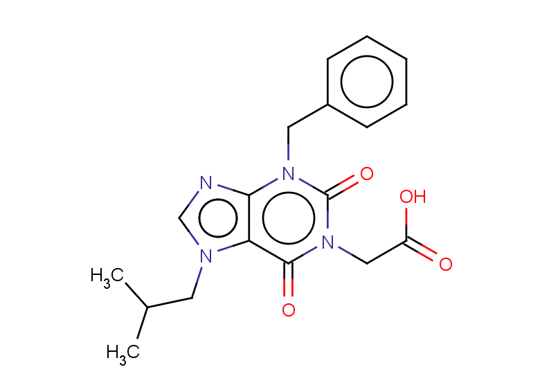 2-[3-benzyl-7-(2-methylpropyl)-2,6-dioxo-2,3,6,7-tetrahydro-1H-purin-1-yl]acetic acid