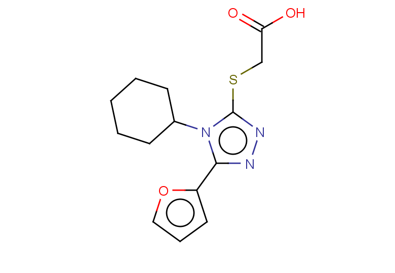 2-{[4-cyclohexyl-5-(furan-2-yl)-4H-1,2,4-triazol-3-yl]sulfanyl}acetic acid