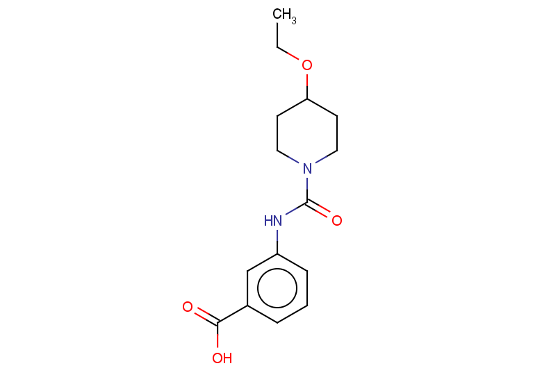 3-[(4-ethoxypiperidine-1-carbonyl)amino]benzoic acid