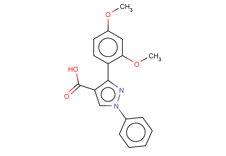 3-(2,4-dimethoxyphenyl)-1-phenyl-1H-pyrazole-4-carboxylic acid