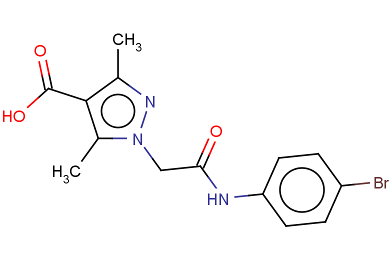 1-{[(4-bromophenyl)carbamoyl]methyl}-3,5-dimethyl-1H-pyrazole-4-carboxylic acid
