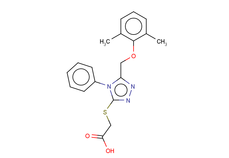 2-{[5-(2,6-dimethylphenoxymethyl)-4-phenyl-4H-1,2,4-triazol-3-yl]sulfanyl}acetic acid