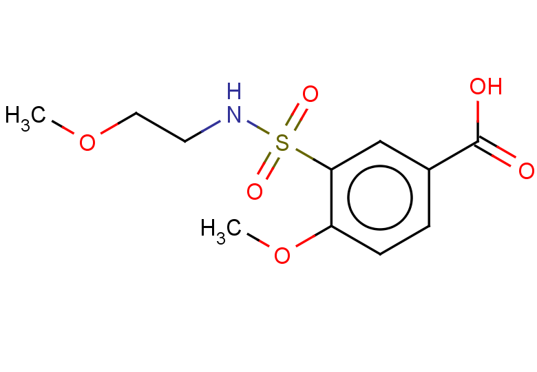4-methoxy-3-[(2-methoxyethyl)sulfamoyl]benzoic acid