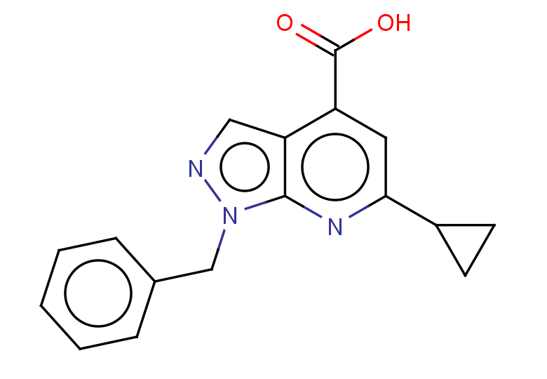 1-benzyl-6-cyclopropyl-1H-pyrazolo[3,4-b]pyridine-4-carboxylic acid