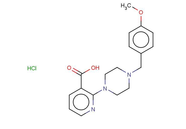 2-{4-[(4-methoxyphenyl)methyl]piperazin-1-yl}pyridine-3-carboxylic acid hydrochloride