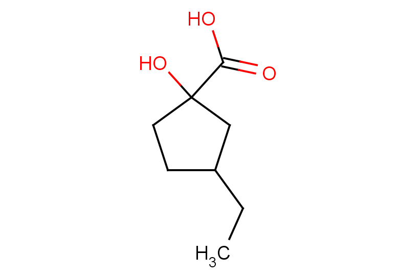 3-ethyl-1-hydroxycyclopentane-1-carboxylic acid