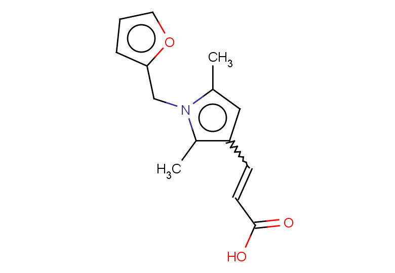 3-[1-(furan-2-ylmethyl)-2,5-dimethyl-1H-pyrrol-3-yl]prop-2-enoic acid