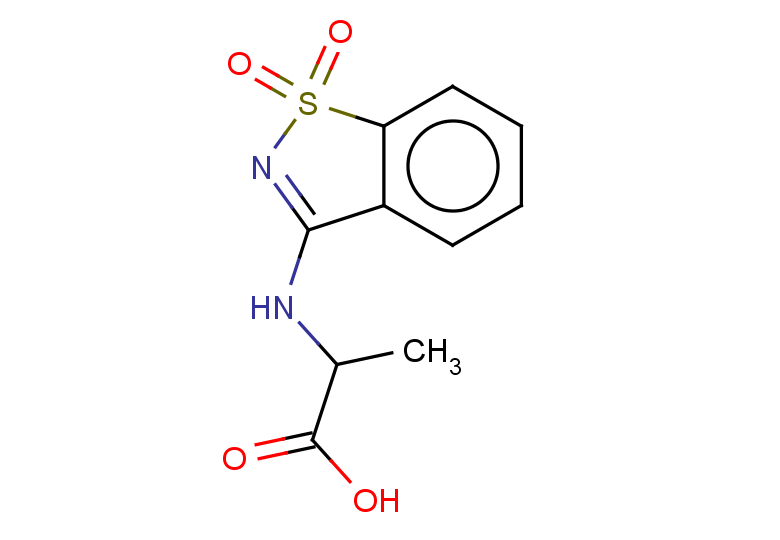 2-[(1,1-dioxo-1lambda6,2-benzothiazol-3-yl)amino]propanoic acid