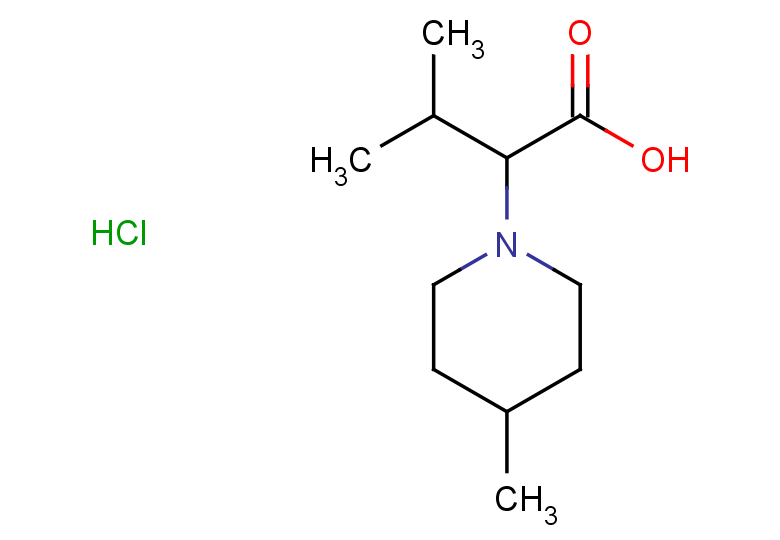 3-methyl-2-(4-methylpiperidin-1-yl)butanoic acid hydrochloride