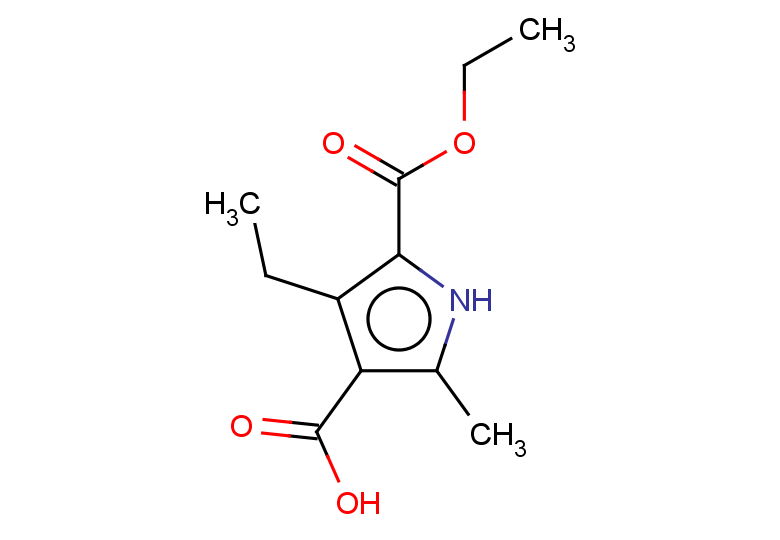 5-(ethoxycarbonyl)-4-ethyl-2-methyl-1H-pyrrole-3-carboxylic acid