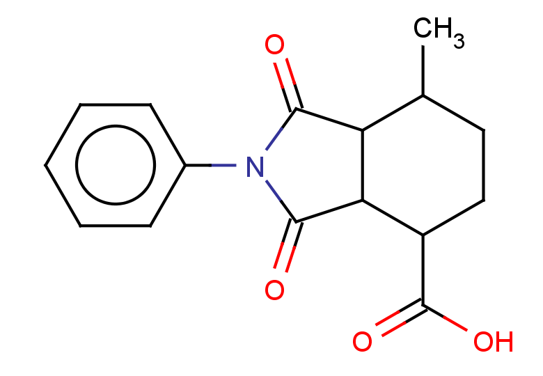 7-methyl-1,3-dioxo-2-phenyl-octahydro-1H-isoindole-4-carboxylic acid