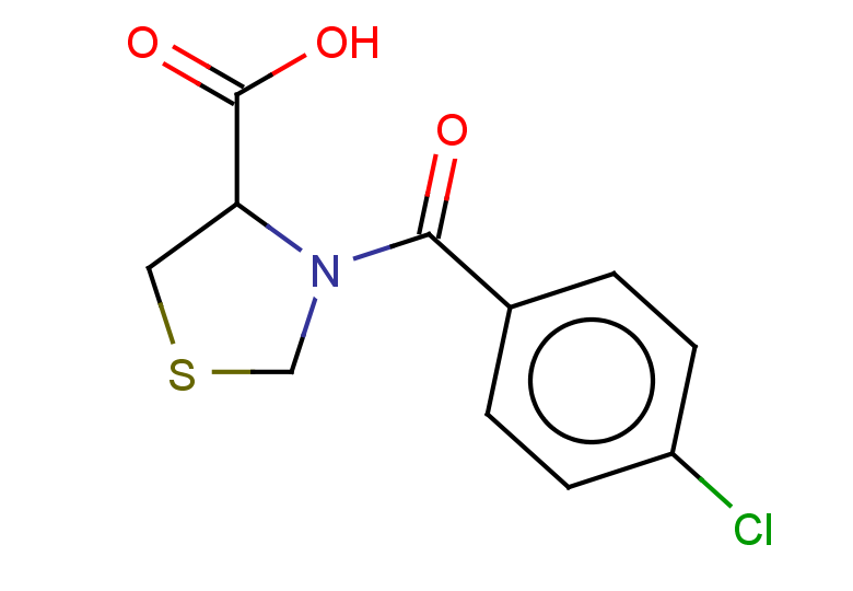 3-(4-chlorobenzoyl)-1,3-thiazolidine-4-carboxylic acid