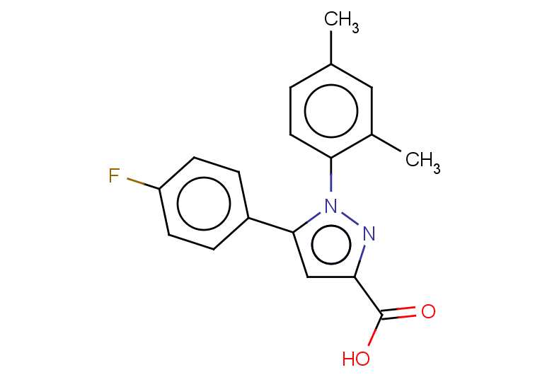 1-(2,4-dimethylphenyl)-5-(4-fluorophenyl)-1H-pyrazole-3-carboxylic acid