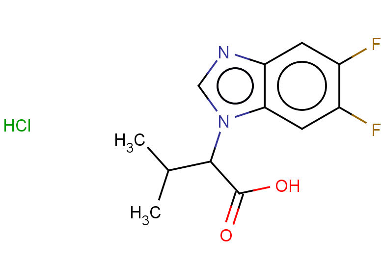 2-(5,6-difluoro-1H-1,3-benzodiazol-1-yl)-3-methylbutanoic acid hydrochloride