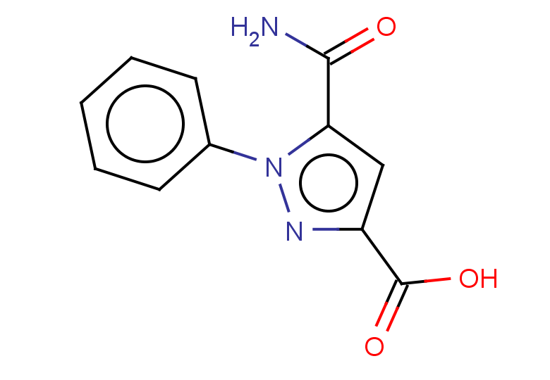 5-carbamoyl-1-phenyl-1H-pyrazole-3-carboxylic acid