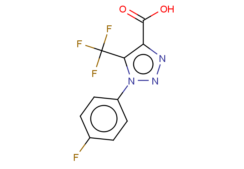 1-(4-fluorophenyl)-5-(trifluoromethyl)-1H-1,2,3-triazole-4-carboxylic acid