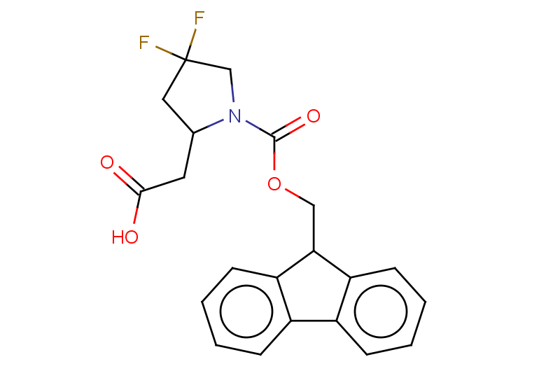 2-(1-{[(9H-fluoren-9-yl)methoxy]carbonyl}-4,4-difluoropyrrolidin-2-yl)acetic acid