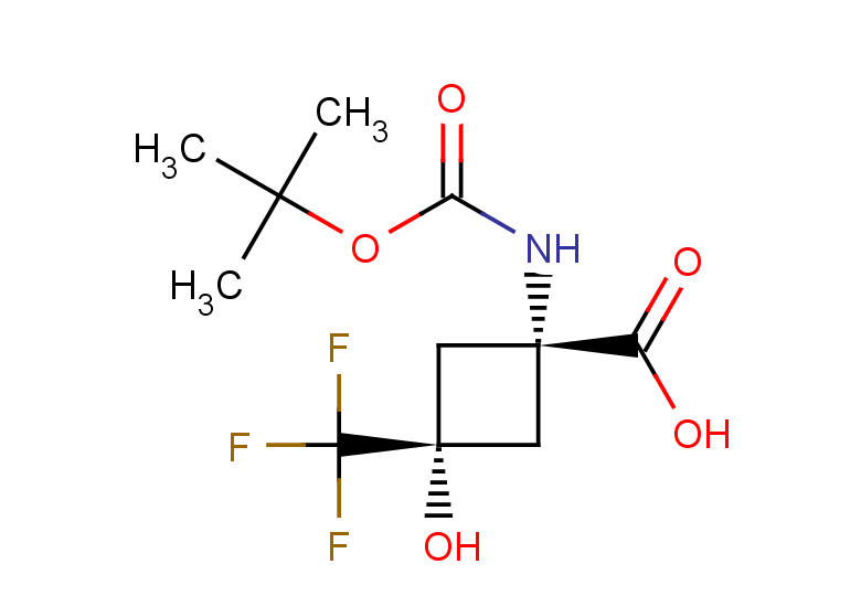 (1s,3s)-1-{[(tert-butoxy)carbonyl]amino}-3-hydroxy-3-(trifluoromethyl)cyclobutane-1-carboxylic acid
