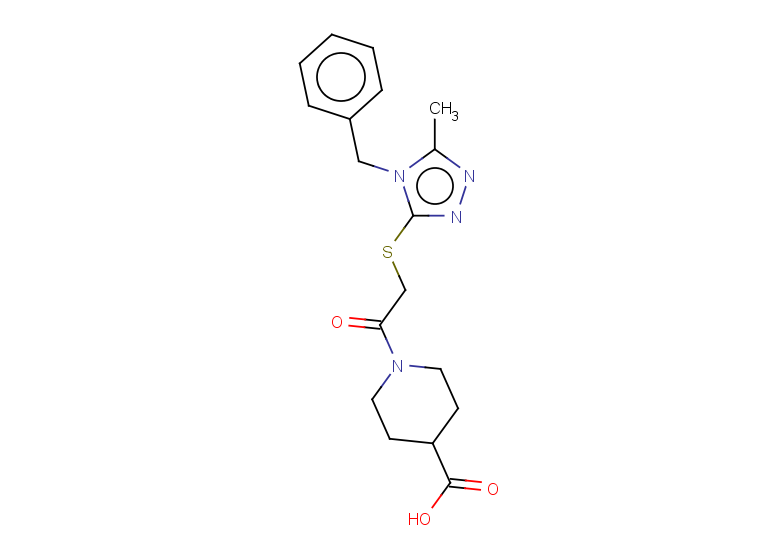 1-{2-[(4-benzyl-5-methyl-4H-1,2,4-triazol-3-yl)sulfanyl]acetyl}piperidine-4-carboxylic acid