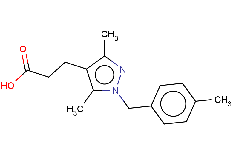 3-{3,5-dimethyl-1-[(4-methylphenyl)methyl]-1H-pyrazol-4-yl}propanoic acid