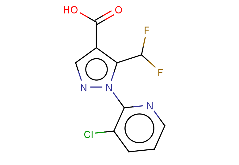 1-(3-chloropyridin-2-yl)-5-(difluoromethyl)-1H-pyrazole-4-carboxylic acid