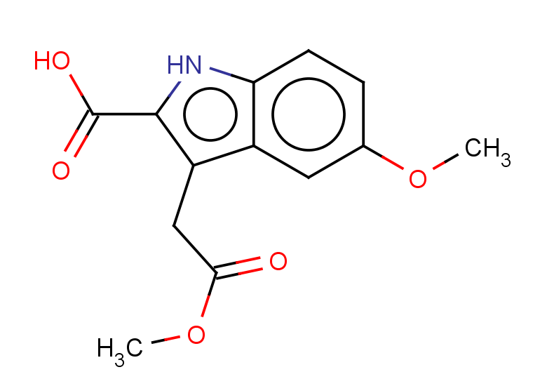 5-methoxy-3-(2-methoxy-2-oxoethyl)-1H-indole-2-carboxylic acid