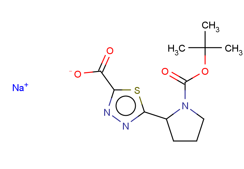 sodium 5-{1-[(tert-butoxy)carbonyl]pyrrolidin-2-yl}-1,3,4-thiadiazole-2-carboxylate