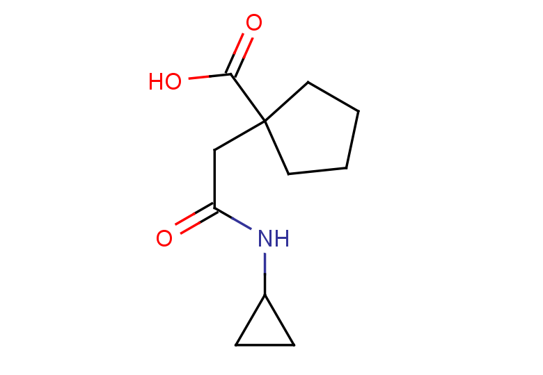 1-[(cyclopropylcarbamoyl)methyl]cyclopentane-1-carboxylic acid