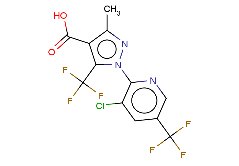 1-[3-chloro-5-(trifluoromethyl)pyridin-2-yl]-3-methyl-5-(trifluoromethyl)-1H-pyrazole-4-carboxylic acid
