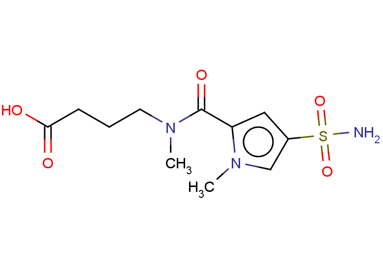 4-[N-methyl-1-(1-methyl-4-sulfamoyl-1H-pyrrol-2-yl)formamido]butanoic acid