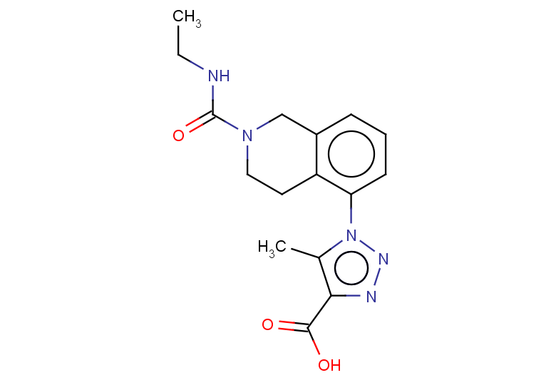 1-[2-(ethylcarbamoyl)-1,2,3,4-tetrahydroisoquinolin-5-yl]-5-methyl-1H-1,2,3-triazole-4-carboxylic acid