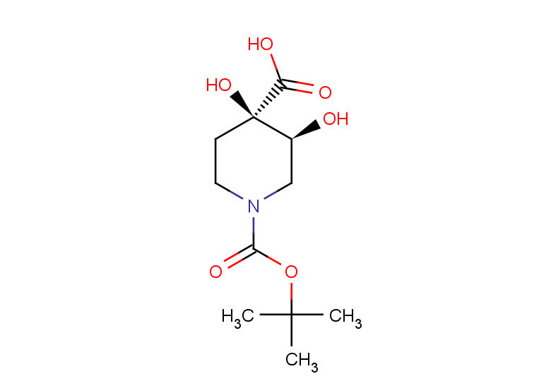rac-(3R,4S)-1-[(tert-butoxy)carbonyl]-3,4-dihydroxypiperidine-4-carboxylic acid, trans