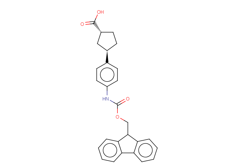 rac-(1R,3R)-3-[4-({[(9H-fluoren-9-yl)methoxy]carbonyl}amino)phenyl]cyclopentane-1-carboxylic acid, trans