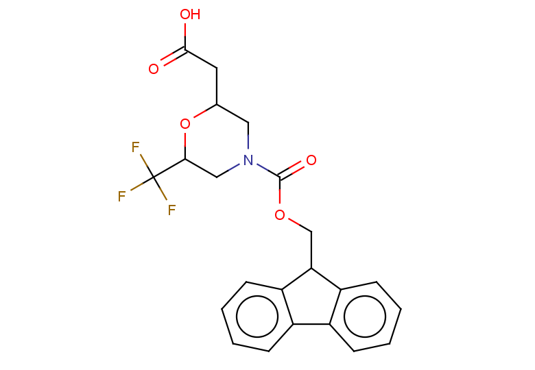 2-(4-{[(9H-fluoren-9-yl)methoxy]carbonyl}-6-(trifluoromethyl)morpholin-2-yl)acetic acid, Mixture of diastereomers