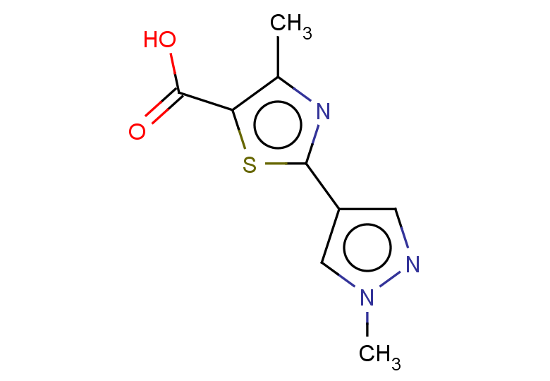 4-methyl-2-(1-methyl-1H-pyrazol-4-yl)-1,3-thiazole-5-carboxylic acid