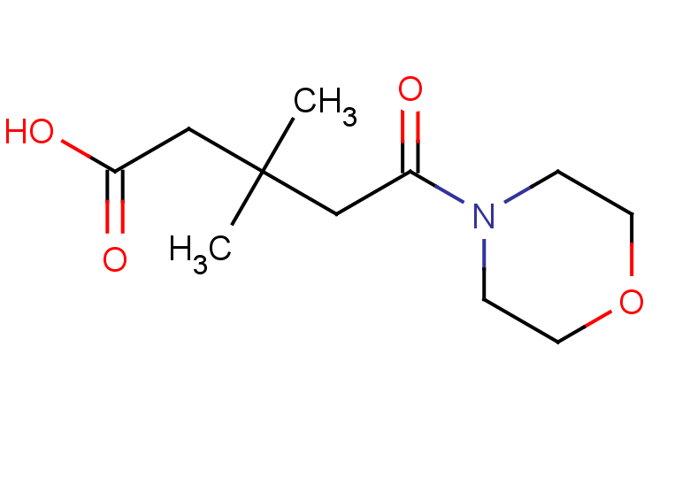 3,3-dimethyl-5-(morpholin-4-yl)-5-oxopentanoic acid