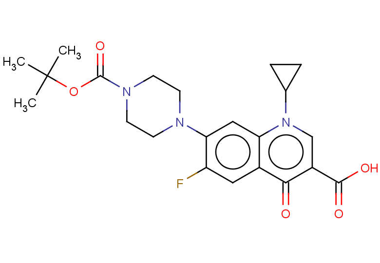 7-{4-[(tert-butoxy)carbonyl]piperazin-1-yl}-1-cyclopropyl-6-fluoro-4-oxo-1,4-dihydroquinoline-3-carboxylic acid