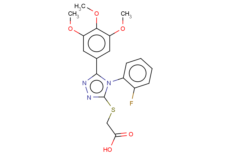 2-{[4-(2-fluorophenyl)-5-(3,4,5-trimethoxyphenyl)-4H-1,2,4-triazol-3-yl]sulfanyl}acetic acid